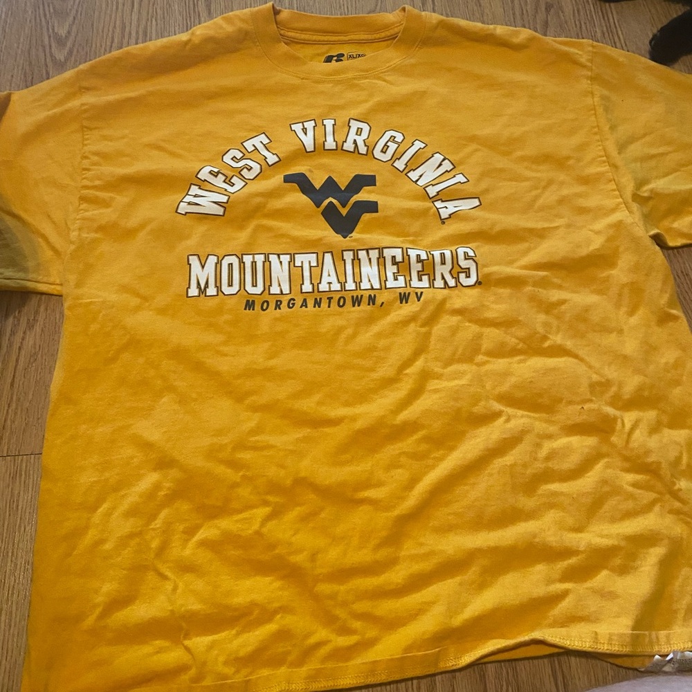 Russell Athletic Yellow West Virginia Mountaineers T-Shirt